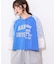 【etsinta】袖レースリメイク切替カレッジTee