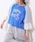 【etsinta】袖レースリメイク切替カレッジTee