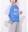 【etsinta】袖レースリメイク切替カレッジTee