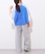 【etsinta】袖レースリメイク切替カレッジTee