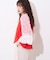 【etsinta】袖レースリメイク切替カレッジTee