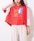 【etsinta】袖レースリメイク切替カレッジTee