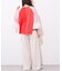 【etsinta】袖レースリメイク切替カレッジTee