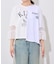 【etsinta】袖レースリメイク切替カレッジTee