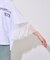 【etsinta】袖レースリメイク切替カレッジTee