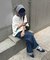 【UNISEX】バンダナ付きナイロンロゴキャップ