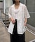 【UNISEX】レース刺繍シャツ/WEB限定カラーあり