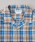 【ユニセックス】パナマクロス半袖チェックシャツ