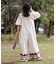 【Aguni】綿麻裾刺繍サロペット