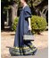【Aguni】綿麻裾刺繍サロペット