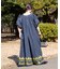 【Aguni】綿麻裾刺繍サロペット