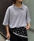 冷感プリントワッフルポロシャツ