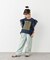 【KIDS】ドッキングチュールフリルメッセージロゴTEE