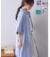 【GEVACO】綿麻半袖シャツワンピース