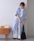 【GEVACO】綿麻半袖シャツワンピース
