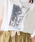 【夏も快適/ドライタッチ】アソートフォトプリントフレンチスリーブTee