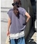 【夏も快適/ドライタッチ】アソートフォトプリントフレンチスリーブTee
