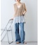 【前後2WAY/全方位着映え♪】裾レースメランジベスト