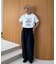 【UNISEX】【プラスサイズあり】スクエア総刺繍ロゴTシャツ