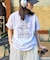 【UNISEX】【プラスサイズあり】スクエア総刺繍ロゴTシャツ