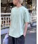 【UNISEX】【プラスサイズあり】スクエア総刺繍ロゴTシャツ