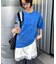 【UNISEX】【プラスサイズあり】スクエア総刺繍ロゴTシャツ