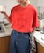 【UNISEX】【プラスサイズあり】スクエア総刺繍ロゴTシャツ