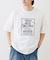 【UNISEX】【プラスサイズあり】スクエア総刺繍ロゴTシャツ
