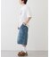 【UNISEX】【プラスサイズあり】スクエア総刺繍ロゴTシャツ