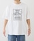 【UNISEX】【プラスサイズあり】スクエア総刺繍ロゴTシャツ