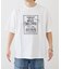 【UNISEX】【プラスサイズあり】スクエア総刺繍ロゴTシャツ