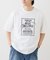 【UNISEX】【プラスサイズあり】スクエア総刺繍ロゴTシャツ