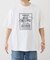【UNISEX】【プラスサイズあり】スクエア総刺繍ロゴTシャツ
