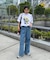 【UNISEX】DOG＆CATアソートロゴプリントTee