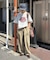 【UNISEX】DOG＆CATアソートロゴプリントTee