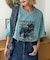 【UNISEX】DOG＆CATアソートロゴプリントTee