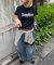 【WEB限定】SAPPFIREキラキラストーンTシャツ