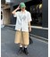 【UNISEX】【プラスサイズあり】アソート柄ブッシュハーフパンツ
