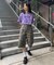 【UNISEX】【プラスサイズあり】アソート柄ブッシュハーフパンツ