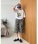 【UNISEX】【プラスサイズあり】アソート柄ブッシュハーフパンツ