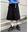 【UNISEX】【プラスサイズあり】アソート柄ブッシュハーフパンツ