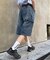 【UNISEX】【プラスサイズあり】アソート柄ブッシュハーフパンツ