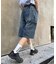 【UNISEX】【プラスサイズあり】アソート柄ブッシュハーフパンツ