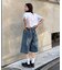 【UNISEX】【プラスサイズあり】アソート柄ブッシュハーフパンツ