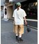 【UNISEX】【プラスサイズあり】アソート柄ブッシュハーフパンツ