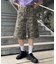 【UNISEX】【プラスサイズあり】アソート柄ブッシュハーフパンツ