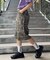 【UNISEX】【プラスサイズあり】アソート柄ブッシュハーフパンツ