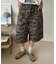【UNISEX】【プラスサイズあり】アソート柄ブッシュハーフパンツ