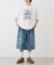 【UNISEX】【プラスサイズあり】アソート柄ブッシュハーフパンツ