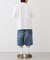 【UNISEX】【プラスサイズあり】アソート柄ブッシュハーフパンツ